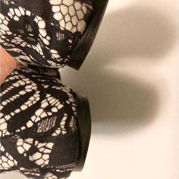 Dolce & Gabbana Black White Fabric Ballet Flats size EUR 37, US 6.5 - Picture 15 of 16